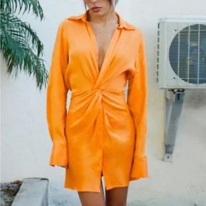 Zara Ruched Waist Mini Dress